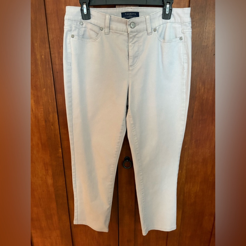 Talbots Light Gray 5-Pocket Pants